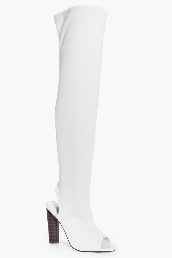 Rachel Peeptoe Over The Knee Boot